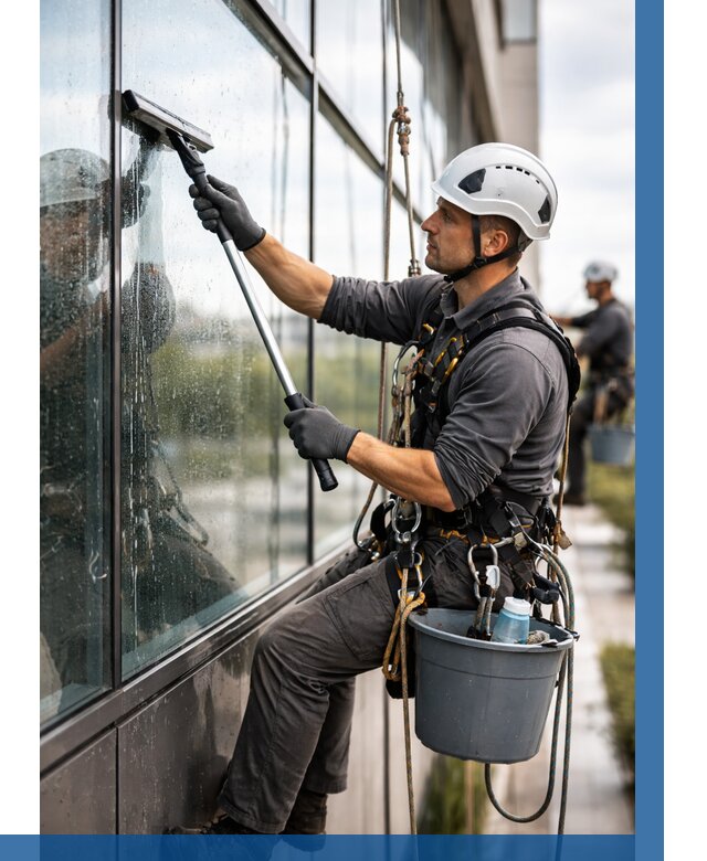 Мойка стеклянных фасадов в Инте от 203 р. | ВЫСОТНИК-Инт