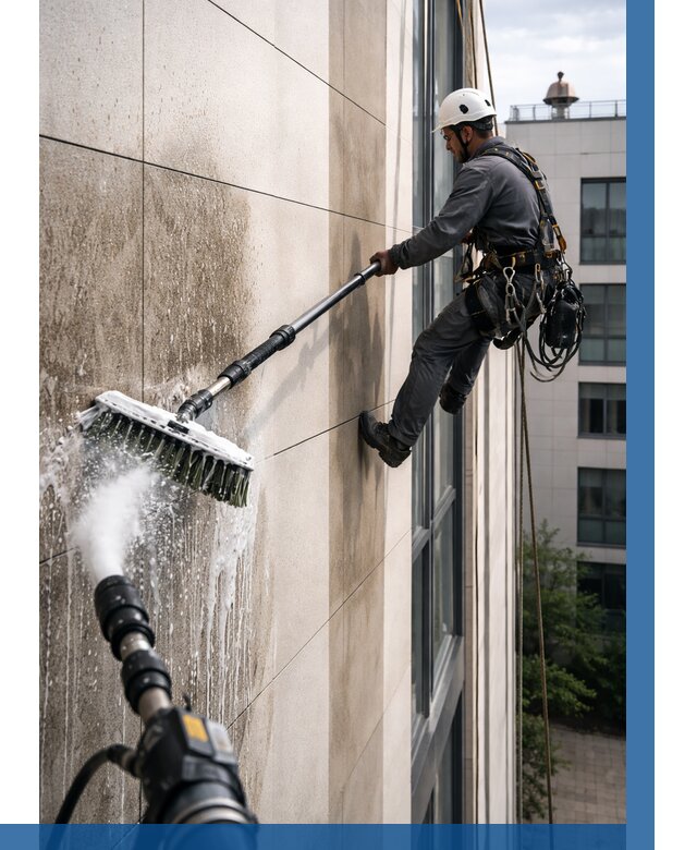 Мойка фасада из керамогранита в Инте от 304 р. | ВЫСОТНИК-Инт