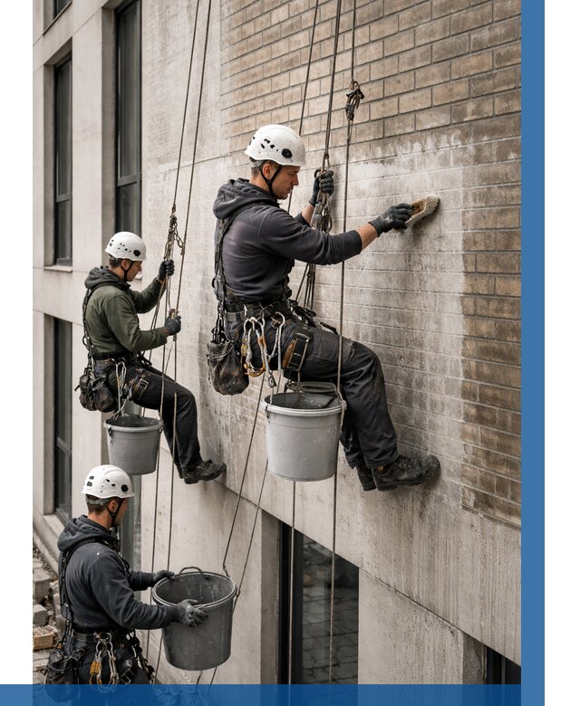 Удаление высолов с фасада в Инте от 254 р. | ВЫСОТНИК-Инт