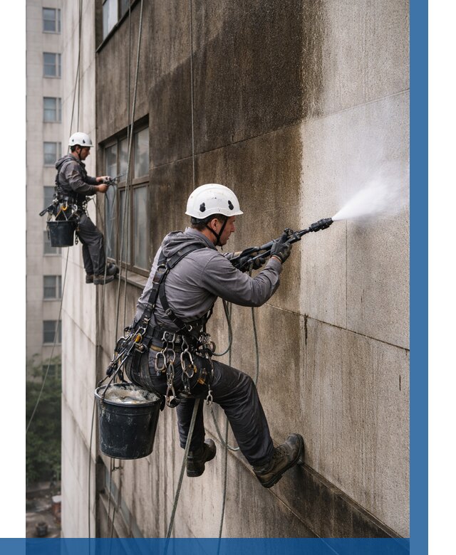 Очистка фасада от копоти в Инте от 254 р. | ВЫСОТНИК-Инт