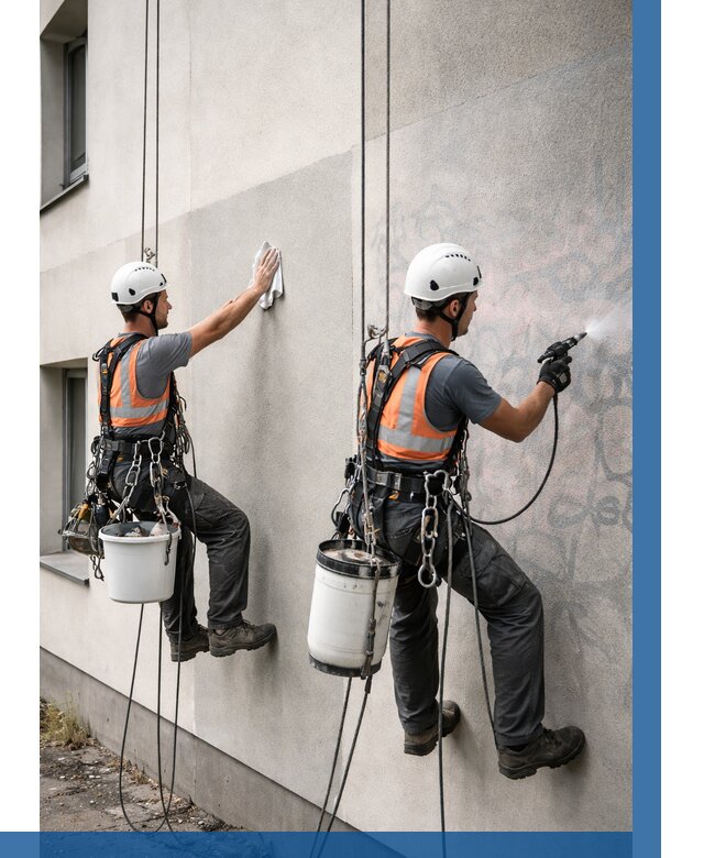 Антиграффити покрытие фасада в Инте от 609 р. | ВЫСОТНИК-Инт