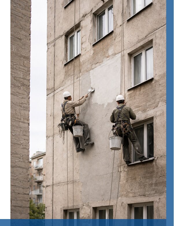 Косметический ремонт фасада в Инте от 1116 р. | ВЫСОТНИК-Инт