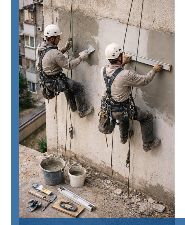 Комплексный ремонт штукатурного фасада с гарантией в Инте