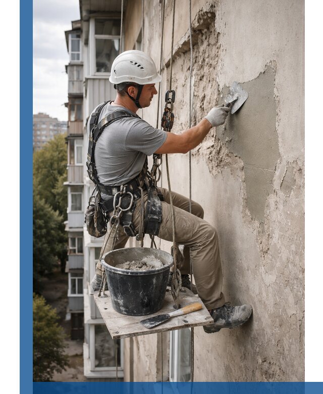 Восстановление фасадной штукатурки в Инте с гарантией качества