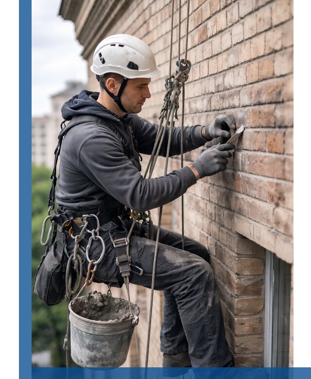 Качественный ремонт кирпичной кладки фасада в Инте с гарантией