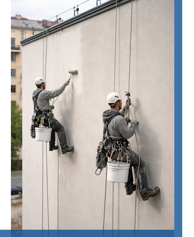 Покраска оштукатуренного фасада в Инте от 325 р. | ВЫСОТНИК-Инт