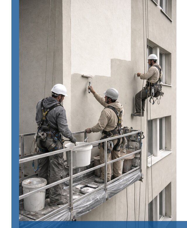 Покраска оштукатуренного фасада в Инте под ключ с гарантией