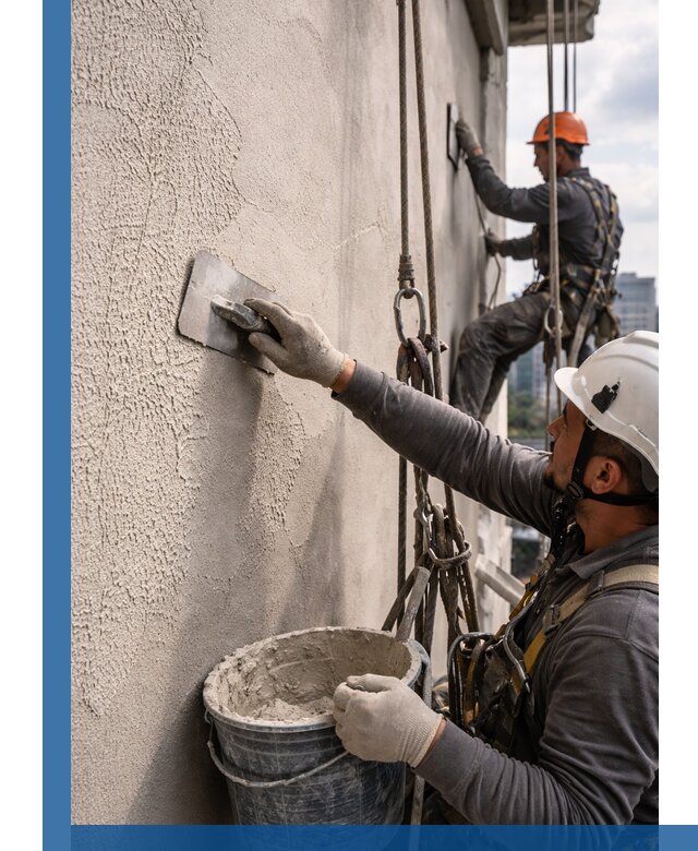 Декоративная штукатурка фасада с утеплением и защитой в Инте