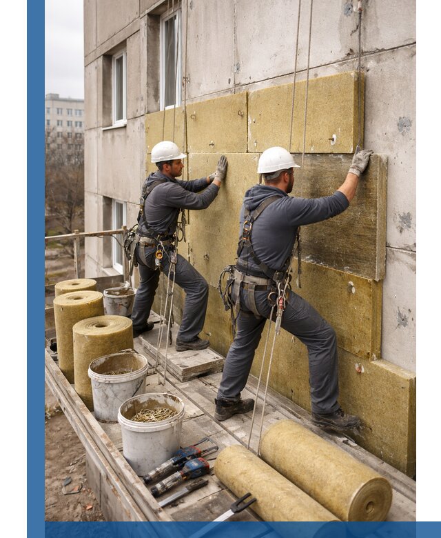 Утепление фасада минватой в Инте под ключ с гарантией