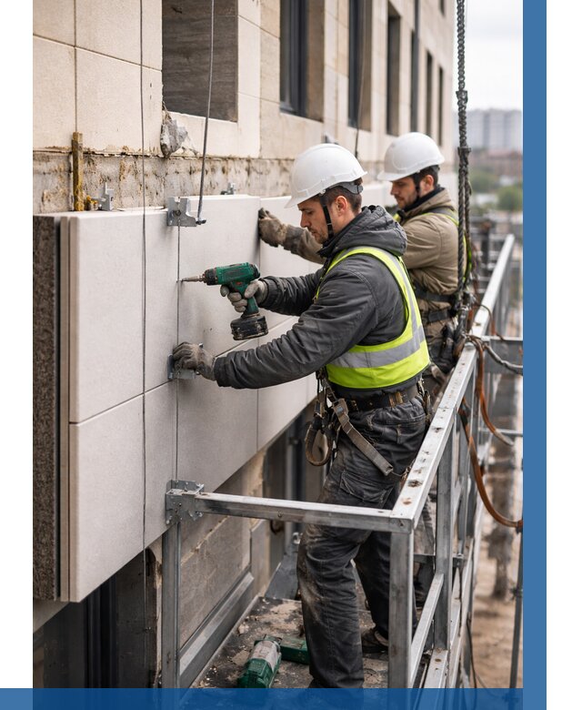 Монтаж фасадных термопанелей в Инте от 1521 р. | ВЫСОТНИК-Инт