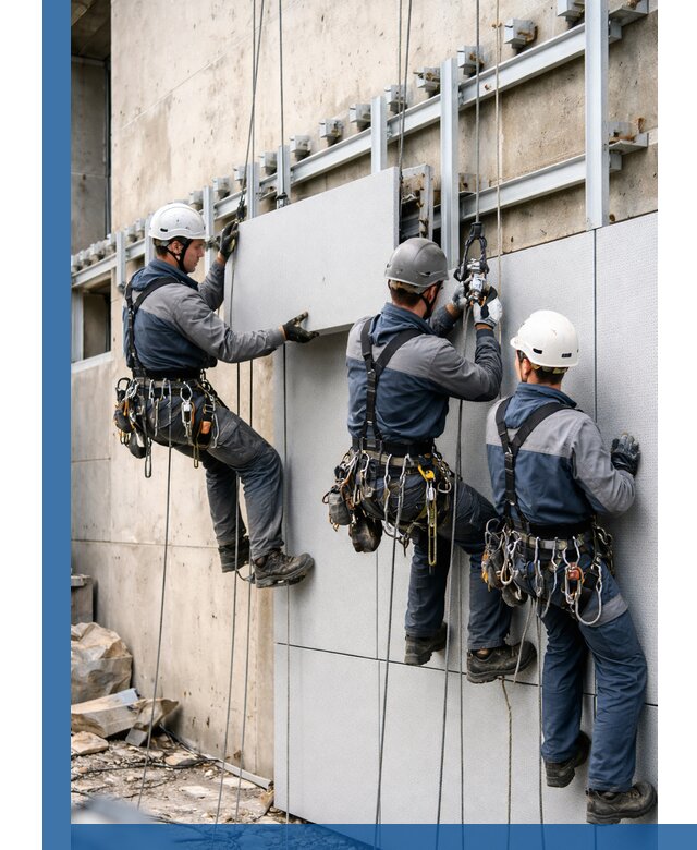 Монтаж вентилируемого фасада в Инте под ключ с гарантией качества