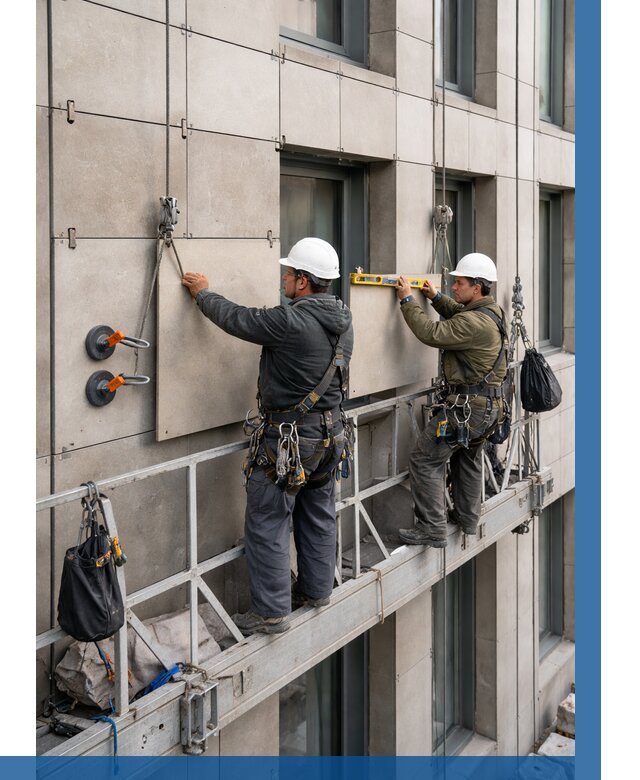 Монтаж керамогранита на фасад в Инте от 2536 р. | ВЫСОТНИК-Инт