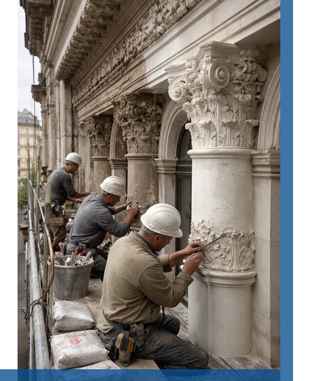 Реставрация фасадной лепнины в Инте от 2536 р. | ВЫСОТНИК-Инт