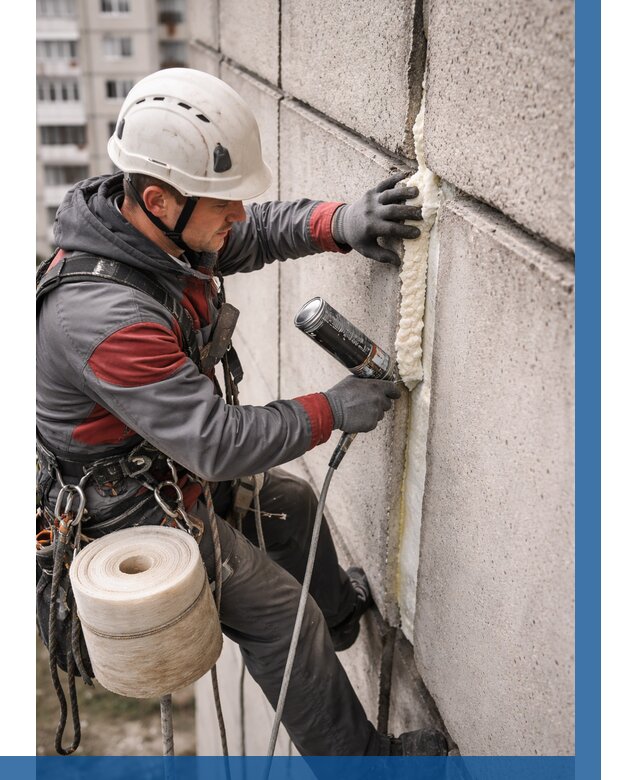 Утепление межпанельных швов в Инте от 710 р. | ВЫСОТНИК-Инт