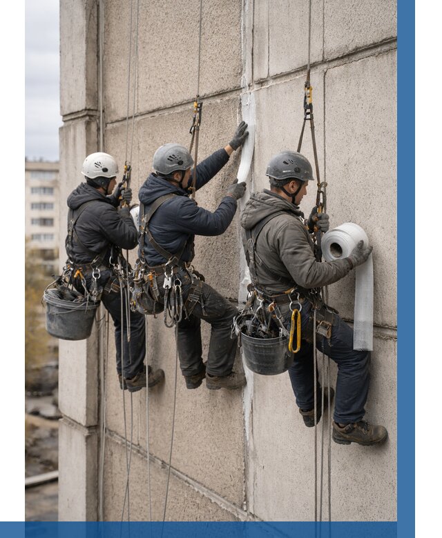 Ремонт межпанельных швов в Инте от 761 р. | ВЫСОТНИК-Инт