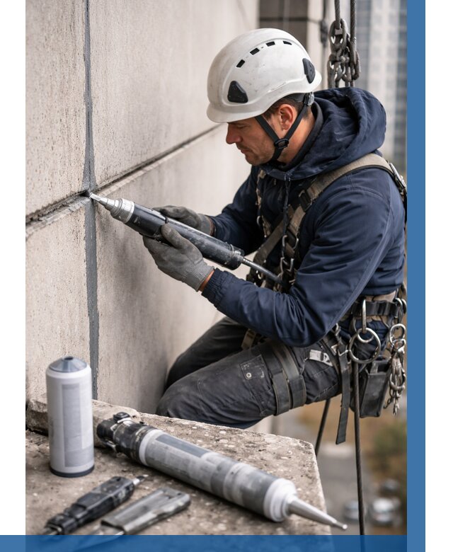 Вторичная герметизация швов в Инте от 456 р. | ВЫСОТНИК-Инт