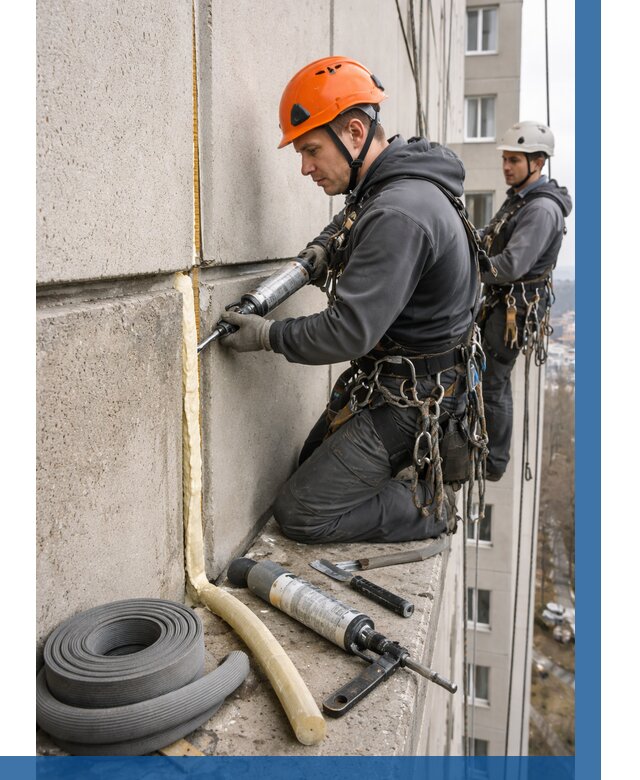 Теплый шов межпанельные швы в Инте от 710 р. | ВЫСОТНИК-Инт