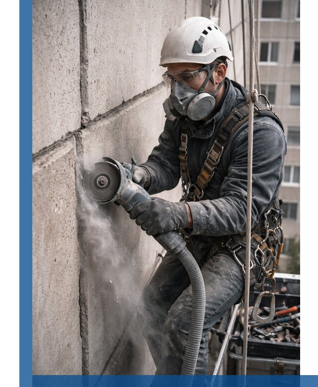 Штробление межпанельных швов в Инте качественно и быстро