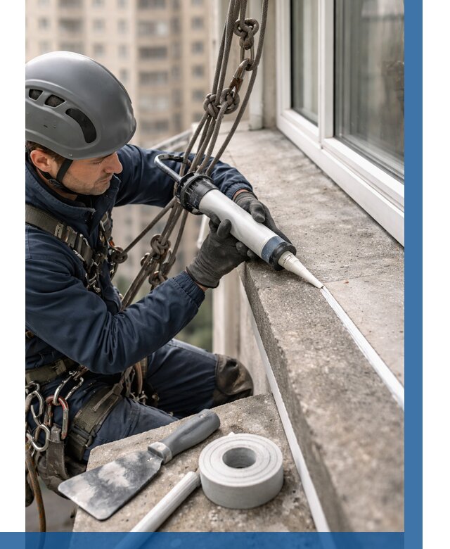 Герметизация балконного козырька в Инте от 4564 р. | ВЫСОТНИК-Инт