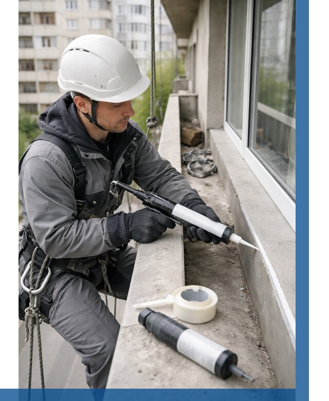 Герметизация швов лоджии в Инте от 4564 р. | ВЫСОТНИК-Инт