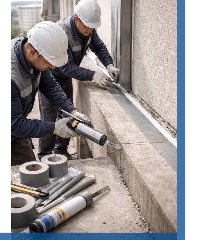 Герметизация примыкания балкона в Инте от 4564 р. | ВЫСОТНИК-Инт