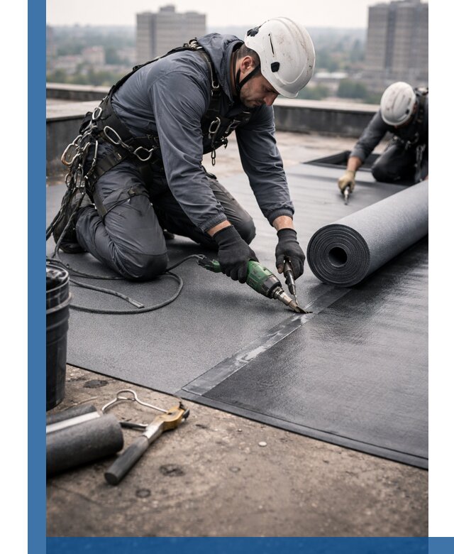 Ремонт мягкой кровли в Инте с выездом промальпинистов