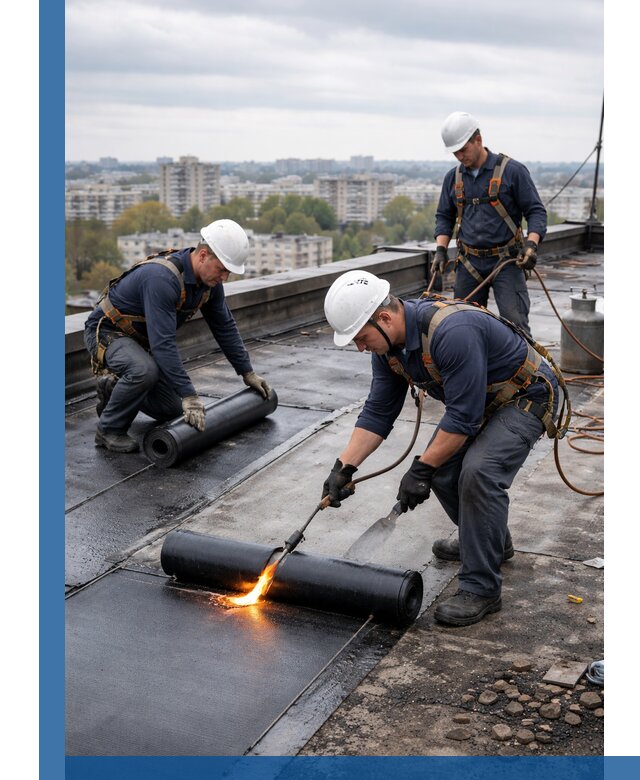 Ремонт наплавляемой кровли в Инте качественно и надежно