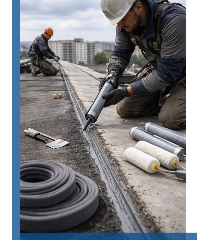 Герметизация швов кровли в Инте с гарантией герметичности