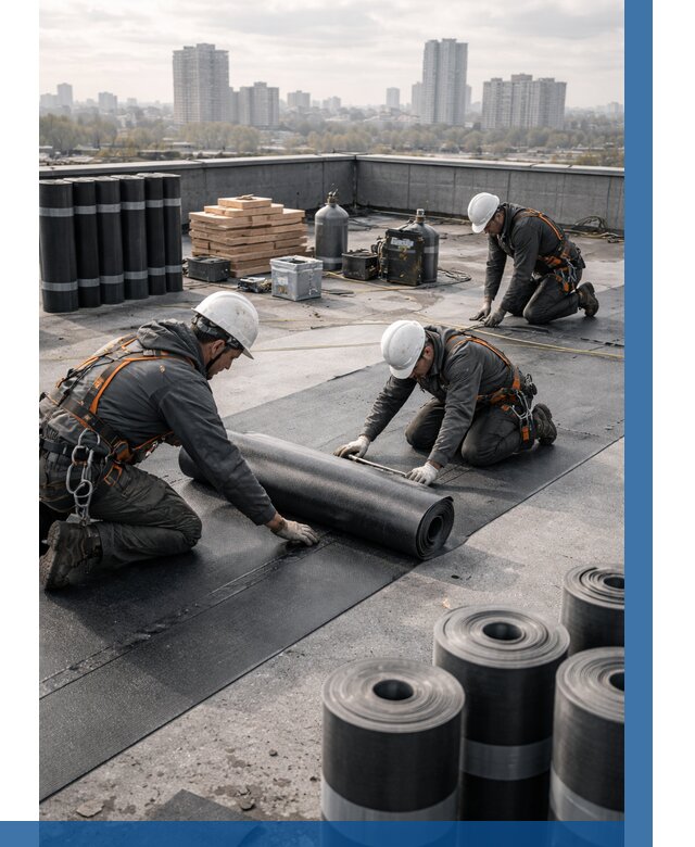 Монтаж мягкой кровли под ключ в Инте от 456 р. | ВЫСОТНИК-Инт