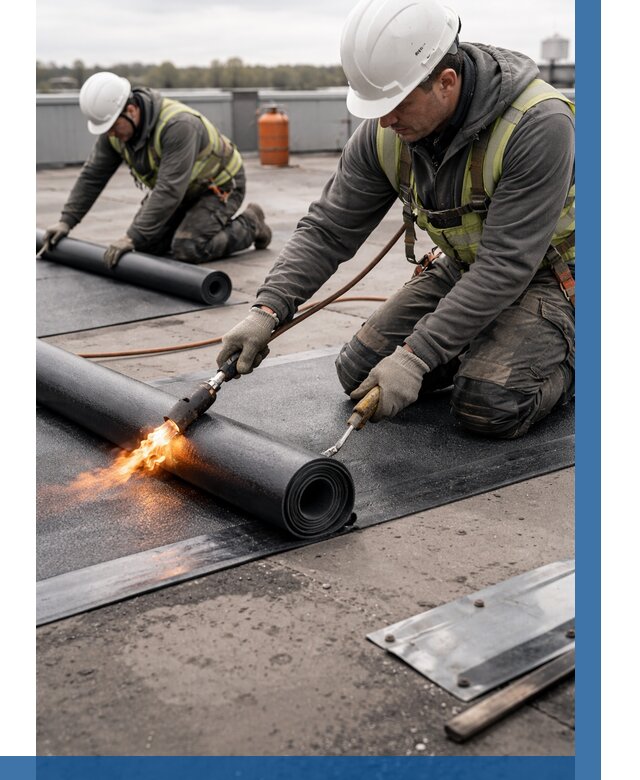 Монтаж наплавляемой кровли в Инте от 862 р. — ВЫСОТНИК-Инт