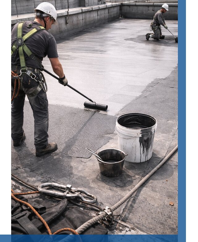 Гидроизоляция кровли жидкой резиной в Инте от 507 р. | ВЫСОТНИК-Инт