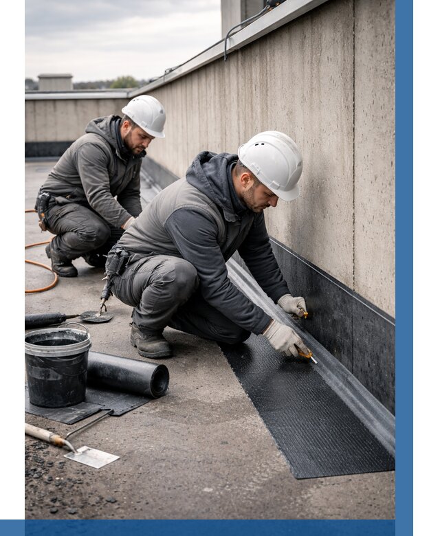 Гидроизоляция примыканий на кровле в Инте от 913 р. | ВЫСОТНИК-Инт