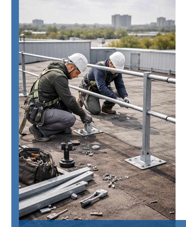 Монтаж кровельного ограждения в Инте под ключ с гарантией