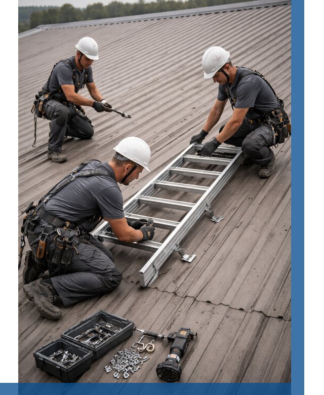 Монтаж кровельной лестницы в Инте от 4564 р. | ВЫСОТНИК-Инт