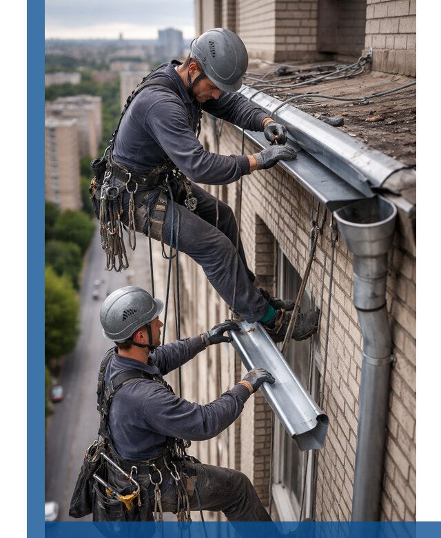 Ремонт водосточных желобов в Инте, быстро и качественно