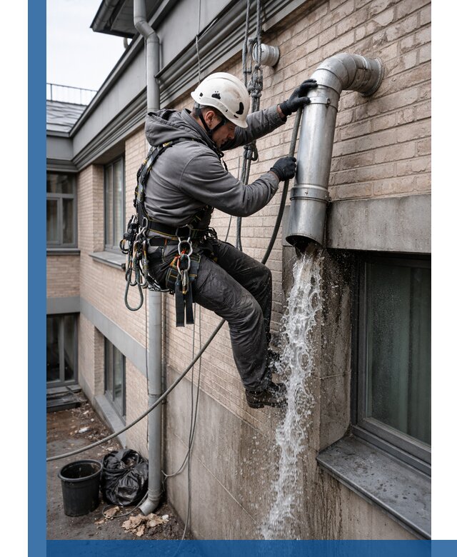 Профессиональная прочистка водосточных труб в Инте с гарантией