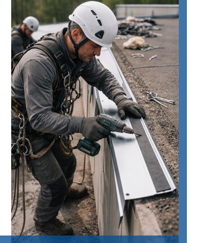 Монтаж капельника на кровле в Инте от 304 р. | ВЫСОТНИК-Инт