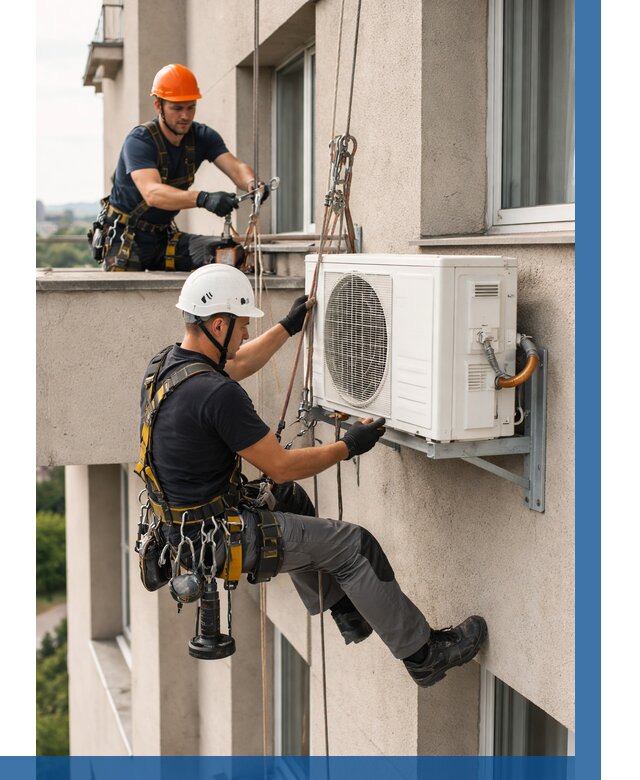 Монтаж внешнего блока кондиционера в Инте от 6592 р. | ВЫСОТНИК-Инт