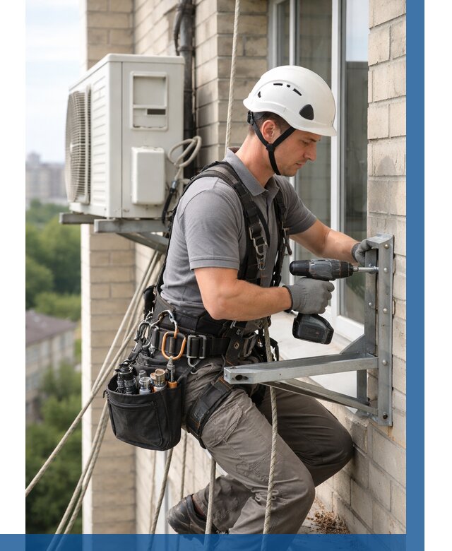 Установка кронштейнов кондиционера в Инте от 3550 р. | ВЫСОТНИК-Инт