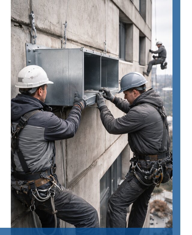 Монтаж вентиляционных коробов в Инте от 3043 р. | ВЫСОТНИК-Инт