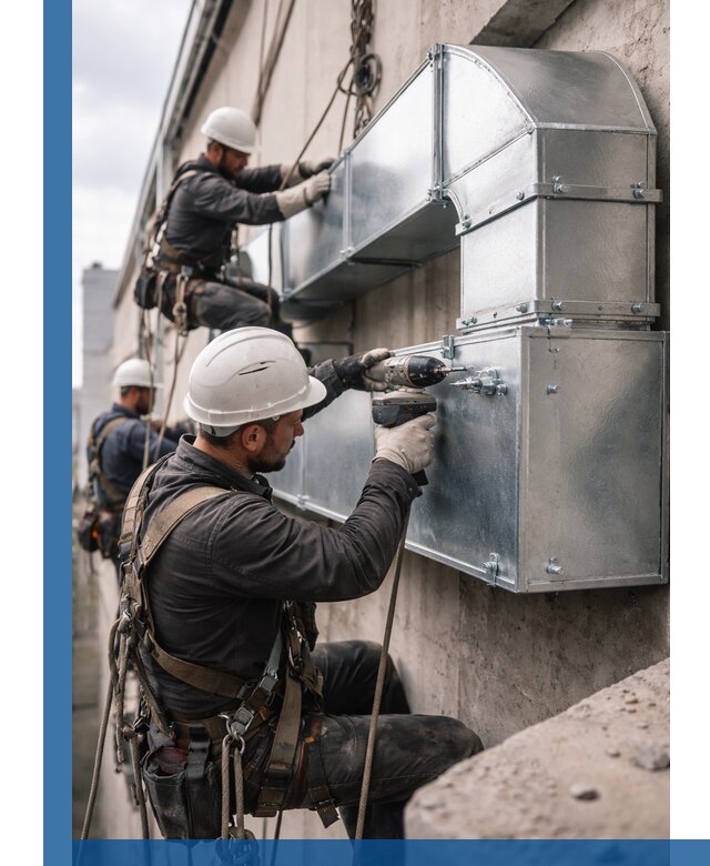 Профессиональный монтаж вентиляционных коробов в Инте под ключ