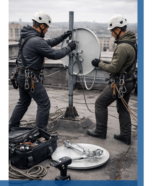 Демонтаж антенн на крыше в Инте от 4564 р. | ВЫСОТНИК-Инт