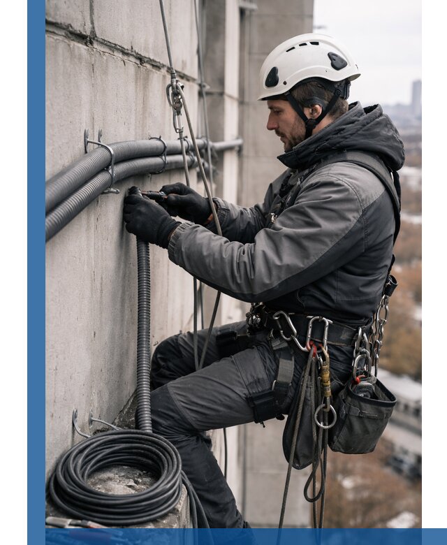 Профессиональный монтаж гофры для кабеля в Инте с гарантией