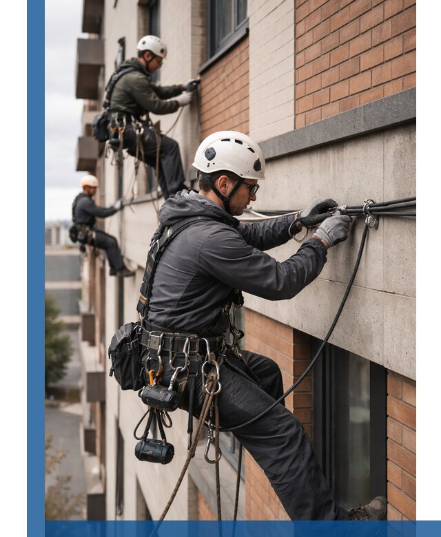 Крепление кабеля на фасаде монтаж и крепеж в Инте