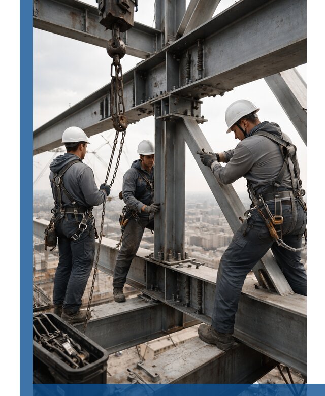 Профессиональный монтаж металлоконструкций на высоте в Инте