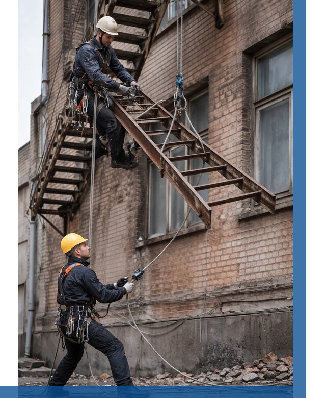 Демонтаж пожарной лестницы в Инте от 12170 р. | ВЫСОТНИК-Инт