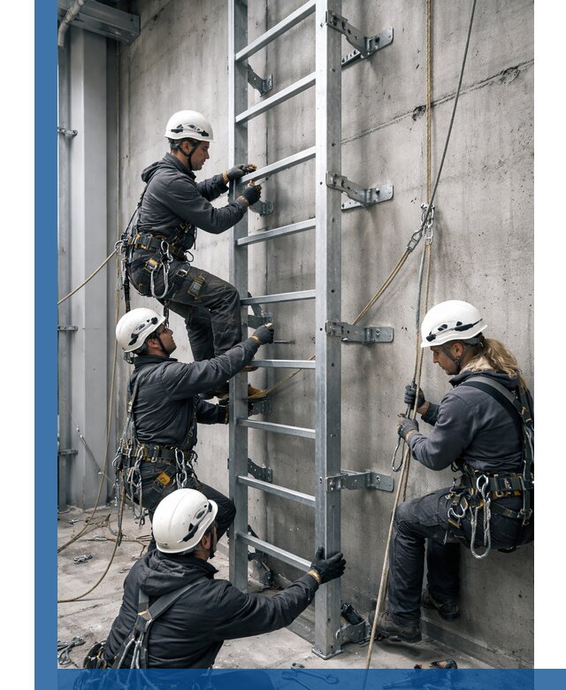 Монтаж металлических лестниц в Инте под ключ со гарантией