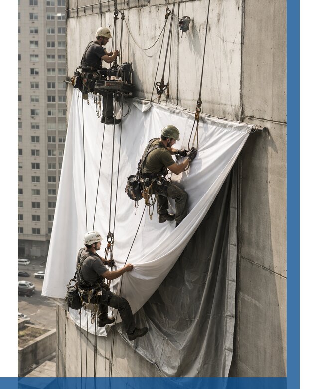 Замена баннерного полотна в Инте от 6592 р. | ВЫСОТНИК-Инт—заказать