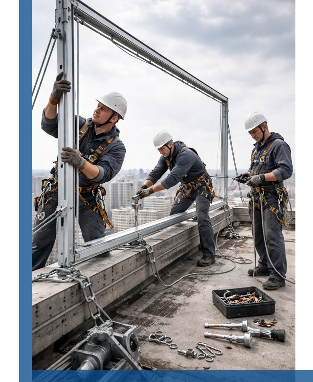 Монтаж крышных рекламных конструкций под ключ в Инте