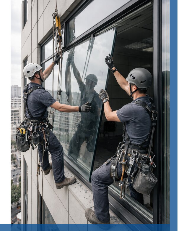 Замена стеклопакетов на высоте в Инте от 5578 р. | ВЫСОТНИК-Инт